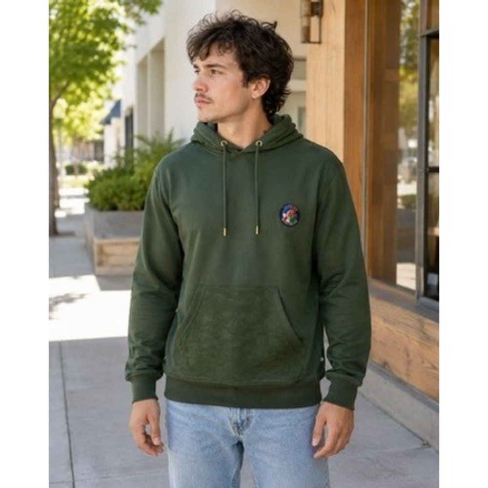 Cookies SF Tahoe Poly Knit Hoodie Jacket Olive Green Mens Size M Streetwear